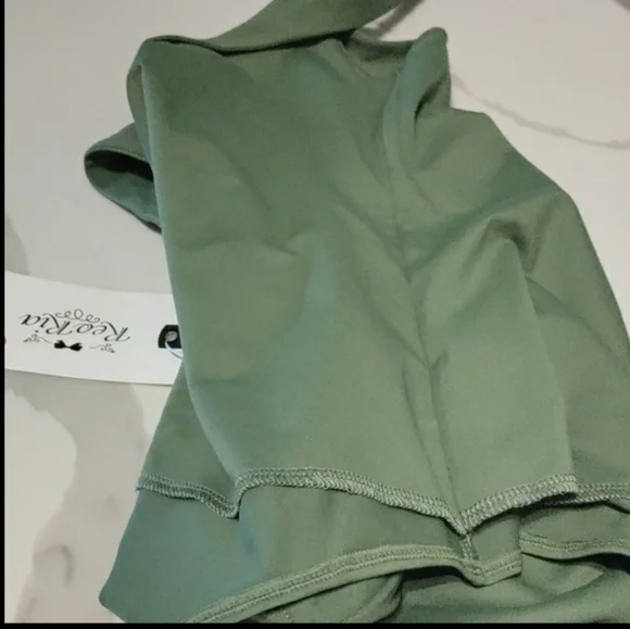 Reoria double lined thong bodysuit olive green size S - Picture 7 of 7